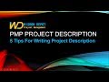 5 tips for writing PMP project description easily [2019]