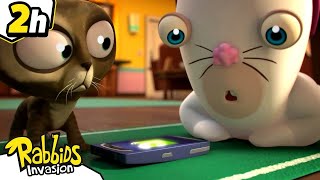 Hello? The Rabbids are on the Phone! |  RABBIDS INVASION | 2H New compilation | Cartoon for Kids