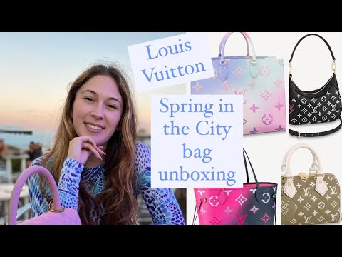 Louis Vuitton Spring in the City bag unboxing- summer canvas, sunrise  pastel