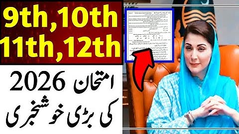 Big News! 9th, 10th, 11th, 12th Class Exams 2026 | Smart Syllabus Announced | Khan Teaching | 2026
