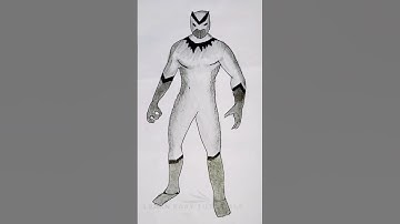 Black Panther😎drawing | wakanda Forever |#blackpanther#Learn_Easy_Tutorials_RK#shorts#panthers#art