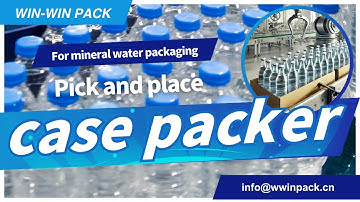 WIN-WIN PACK Pick and Place Case Packer for Bottles/Mineral Water Packaging/Case Packer