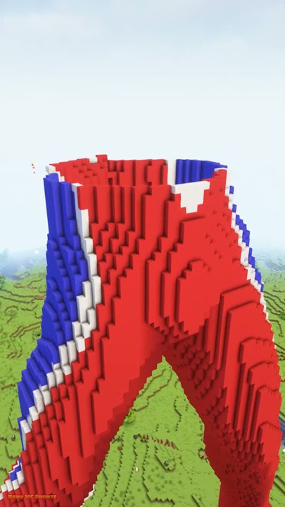 ULTRAMAN GAIA MINECRAFT BUILD CHALLENGE ! #shorts #minecraft #minecraftshorts #animation