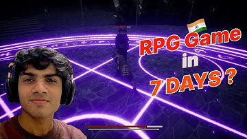 I MADE AN ACTION RPG GAME IN 7 DAYS | Indian developer