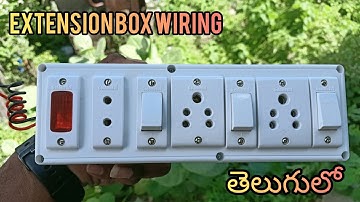 HOW TO MAKE EXTENSION BOX EXTENSION BOARD WIRING 1 INDICATOR TOPIN SOCKET 1 1WAY SWITCHES 3#election