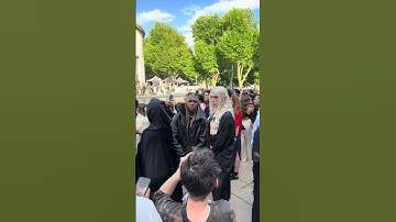 Destroy Lonely, Clermont Twins and 2Hollis at Rick Owens show #parisfashionweek