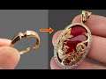 handmade 18k gold pendant - unique handmade jewelry ideas