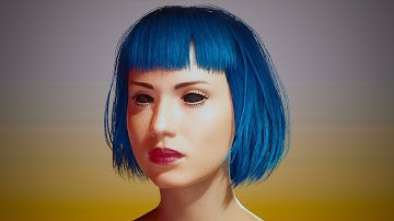 Character Creation Joi Blue Blade Runner Cyberpunk 2077