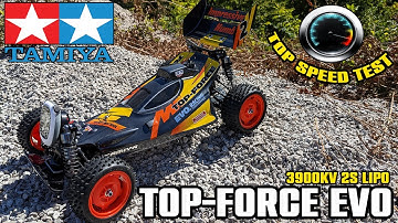 Tamiya Top-Force EVO (3900kv 2s) Top Speed Test