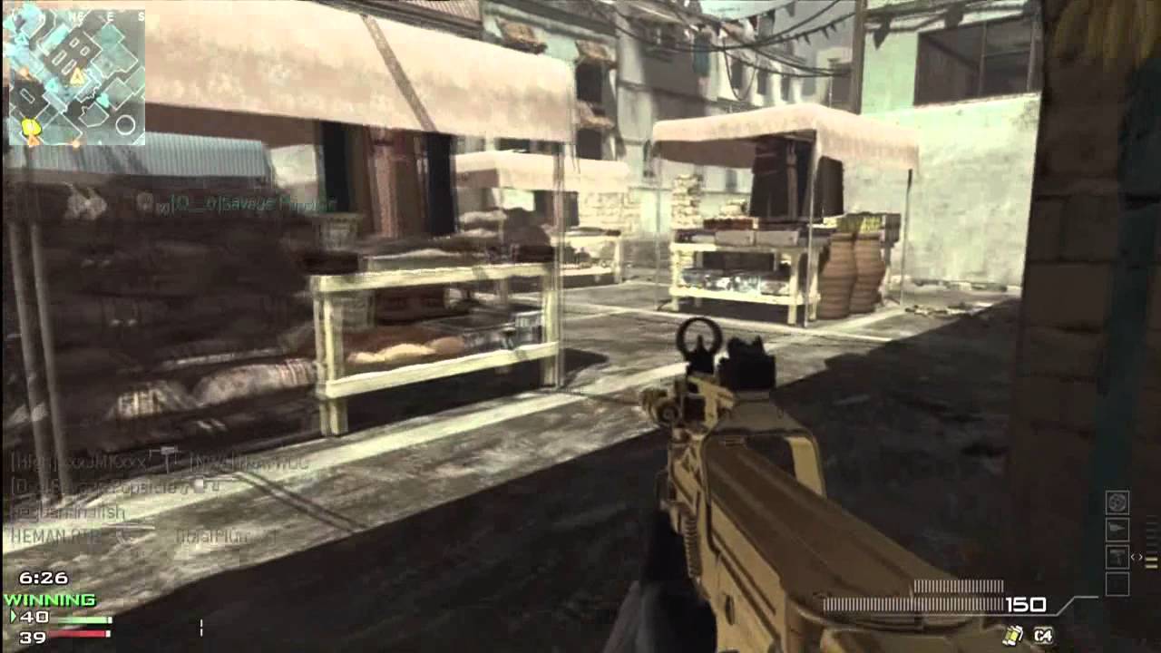 [MW3] 小さいLMG、P90で凸＠Ground War KCF in Seatown (Part53)