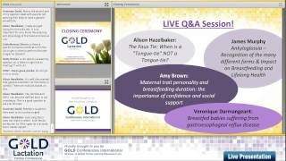 D Lactation Online Conference 2014 - Closing Ceremony