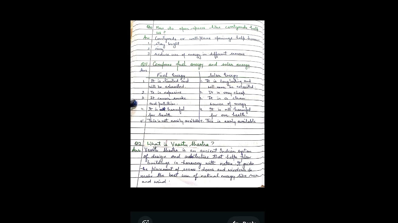 Energy - how things work , Class 5th Lesson 7 EVS New book Our Wondrous World 