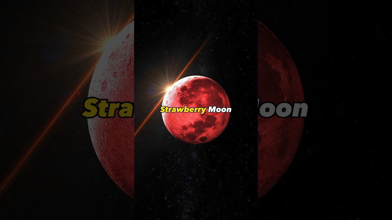 The strawberry moon on June 3rd😳 