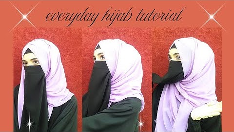 Everyday hijab tutorial || hijab tutorial for school and college || by Hannah shah