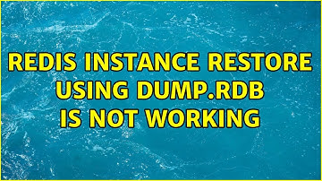 redis instance restore using dump.rdb is not working