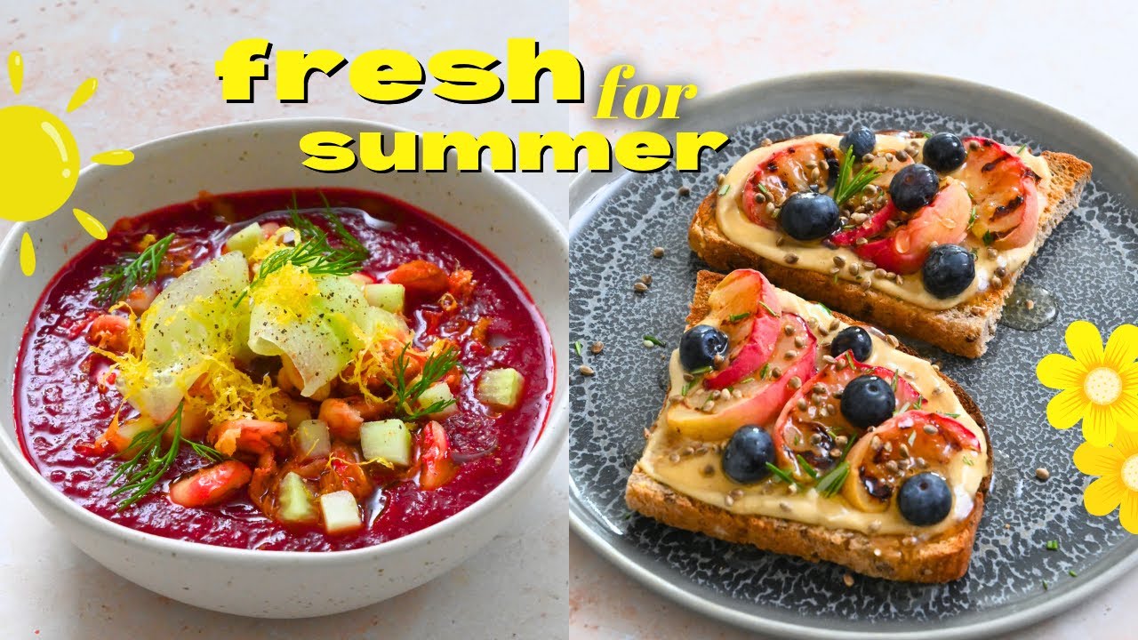 Refreshing Dishes for Hot Summer Days 🌞 (vegan recipes)