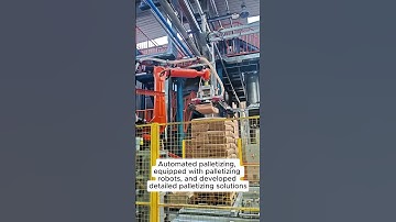 Automated palletizing, equipped with palletizing robots,and developed detailed palletizing solutions