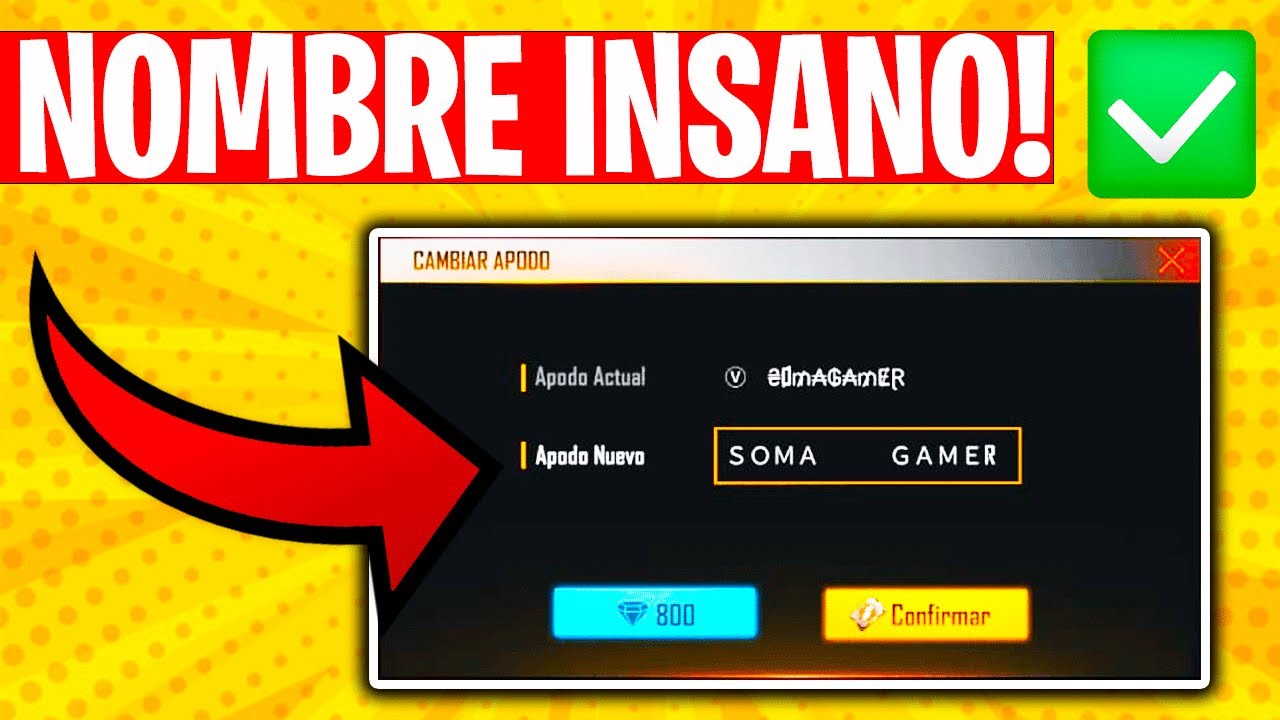 Free Fire  cómo ocultar nuestro nombre y crear un nick invisible