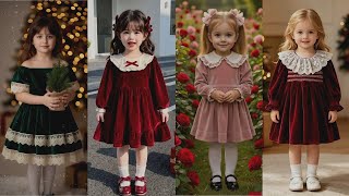 Baby Girl Velvet Frock Design 2026 | Velvet Frock Design For Girls #velvet #frock #fashion #2026  screenshot 5