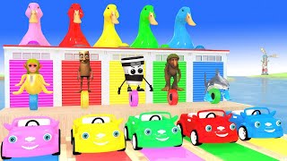 Long slide game with Brain Rot McQueen Car - Funny Games - 3D Games screenshot 4