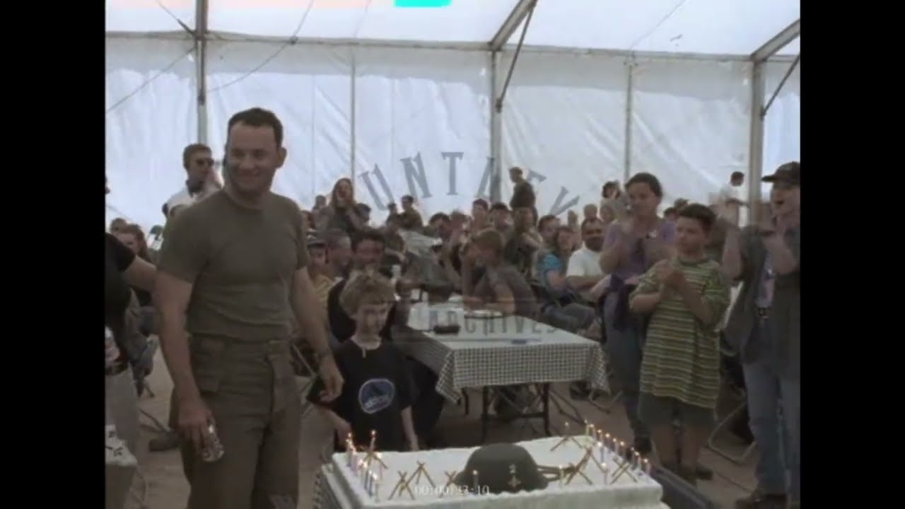 Tom Hanks's Birthday on the Set of Saving Private Ryan (1998) - Archive Film 1073174
