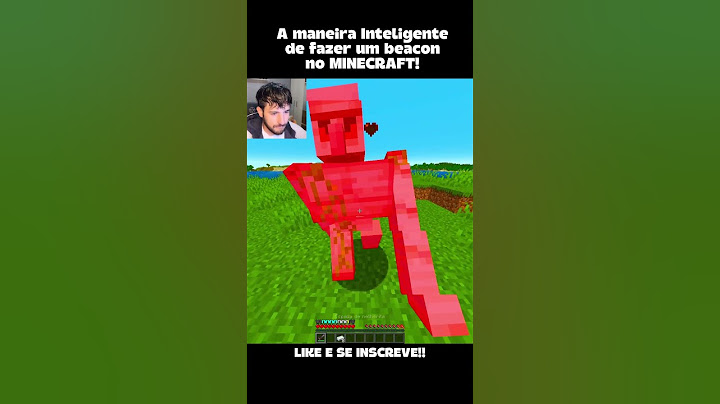 A maneira Inteligente de fazer um beacon no MINECRAFT! #minecraft #shorts