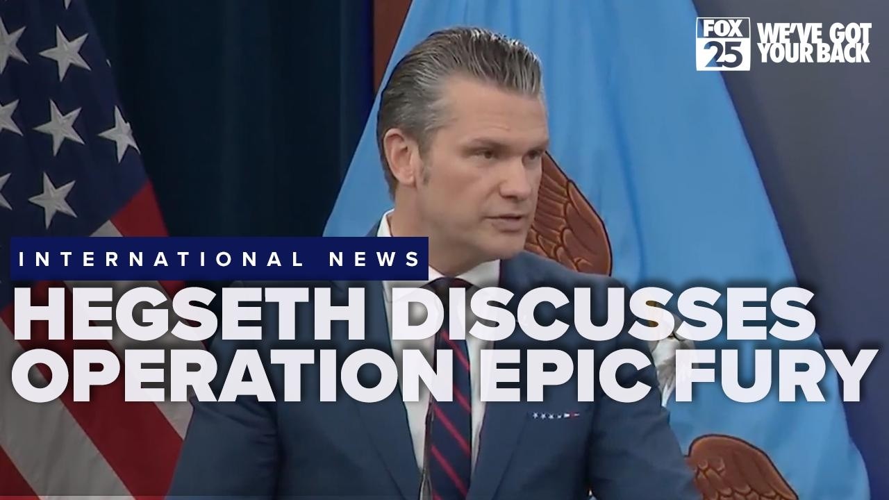 Pete Hegseth discusses Operation Epic Fury - YouTube