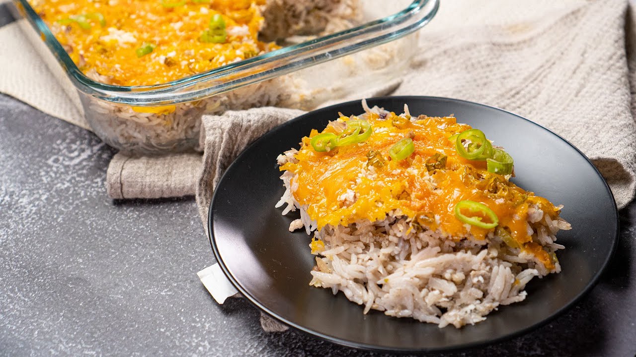 Easy CHEESY GROUND TURKEY CASSEROLE YouTube