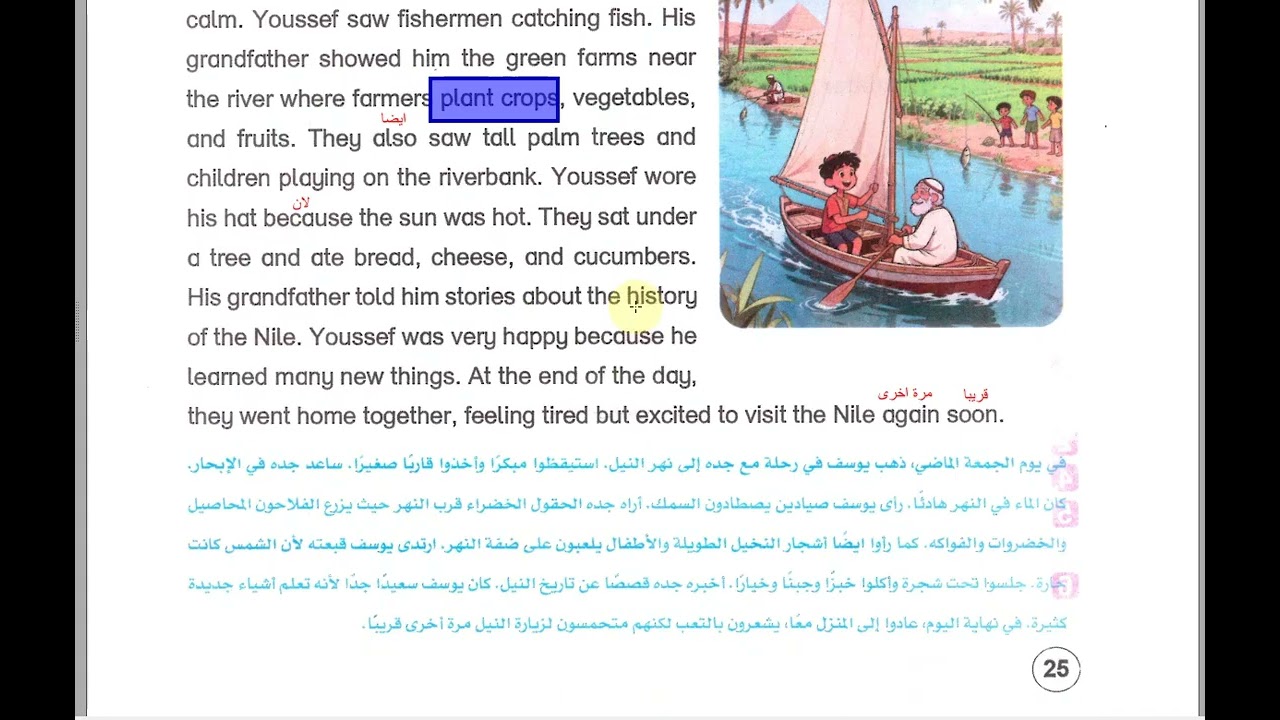 الصف الرابع الابتدائى  ترم تانى الوحدة الاولى الدرس  الثالث