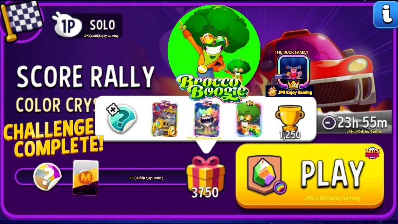 Solo Challenge Score Rally 6 move Color Crystals+Rainbow 3750 Score Match Masters.