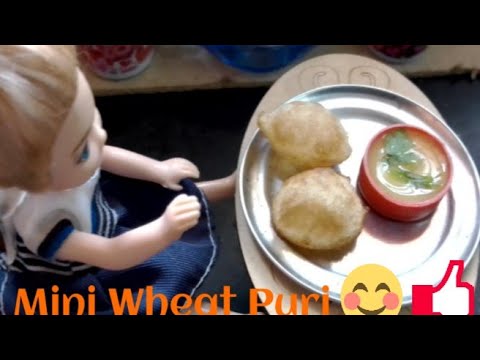 Mini Math Puri Miniature Wheat Puri,Mini Puri Miniaturefoodies - YouTube