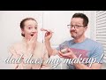 my DAD does makeup for the FIRST TIME!! | Love, AudreyAnn