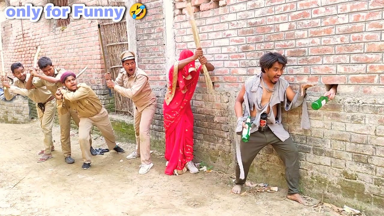 Sarabi  vs Police 🚓🚨 Really Amazing Funny video story Bindass club