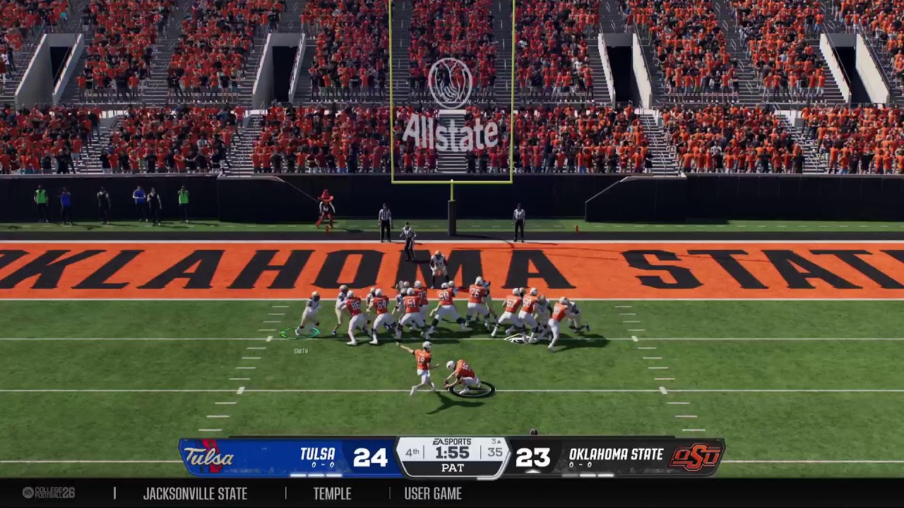 Tulsa vs Oklahoma State (Week 0 Season 3 DNA)