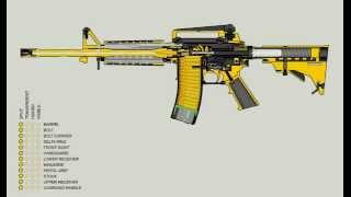 animation of the AR-15 / M-16