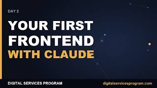 Build Your First Frontend with Claude Code. | Day 2.