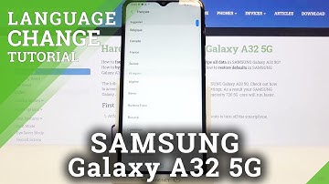 How to Change System Language in SAMSUNG Galaxy A32 5G – Set New Default Language