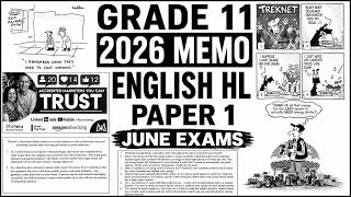 2026 MEMO GRADE 11 ENGLISH HOME LANGUAGE PAPER 1 ENGLISH HL P 1 GRADE 11 MEMO MAY JUNE EXAM TERM 2