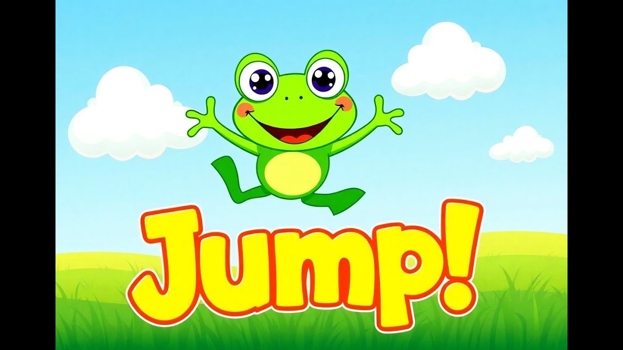 Jumping Frog Song 🐸 | Fun Kids Song for Toddlers | JumpJump Songs