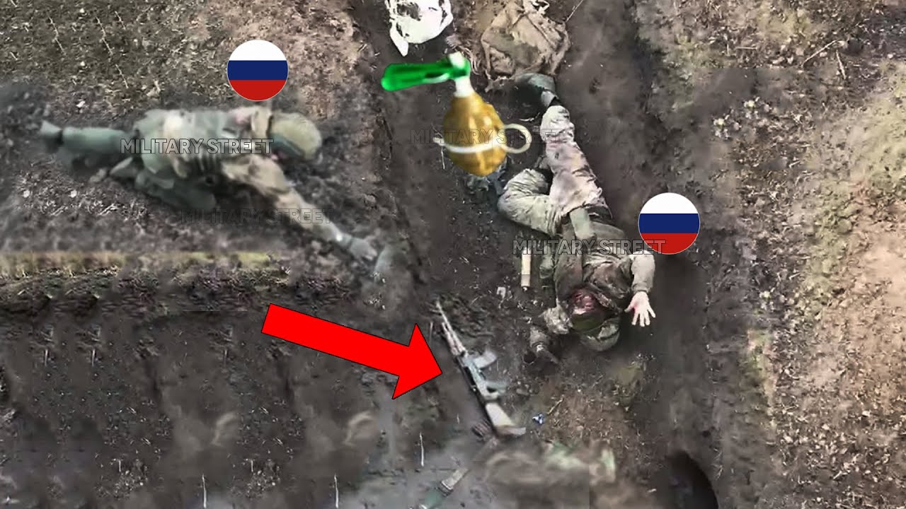 Ambush attack! Ukraine Border Guards drone destroys path of Russian ...