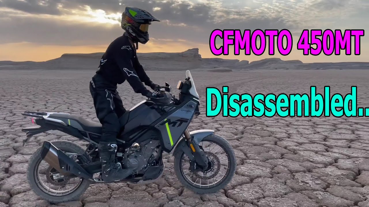 CFmoto 450MT в разобранном виде..