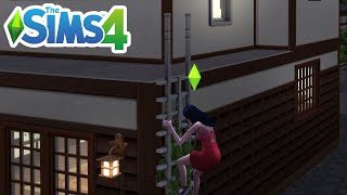 How To Sneak Out Of Your House (Sneak Out Window And Ladder, High School Years) - The Sims 4