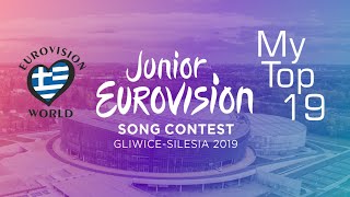 Junior Eurovision 2019 - My Top 19
