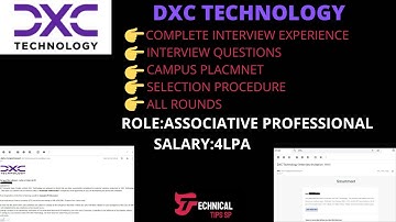 DXC TECHNOLOGY |INTERVIEW EXPERIENCE|BATCH-2022 |INTERVIEW QUESTIONS |CAMPUS PLACEMENT|4 LPA(PART-1)