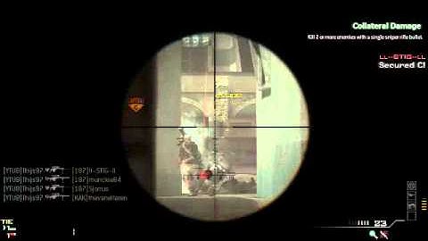 MW3 - EPIC sniper MULTIKILL of 6!