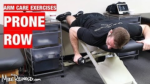 Prone Row Exercise - Arm Care Shoulder Program