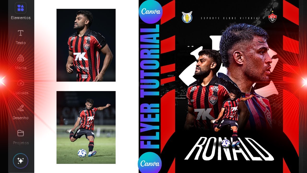 Como criar um design esportivo no canva gratuito | flyer esportivo PASSO A PASSO PARA INICIANTES