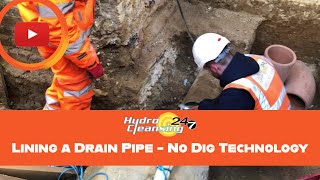 Lining a Drain Pipe  No Dig Technology | Hydro Cleansing