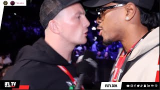 'WHO THE F*** ARE YOU?' - BRAWL BREAKS OUT RINGSIDE BETWEEN WILLY HUTCHINSON & EZRA TAYLOR!