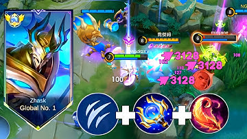 TOP GLOBAL ZHASK  ABNORMAL ONE SHOT DAMAGE HACK BUILD!!🔥(Must try) ZHASK BEST 1 HIT BUILD 2024